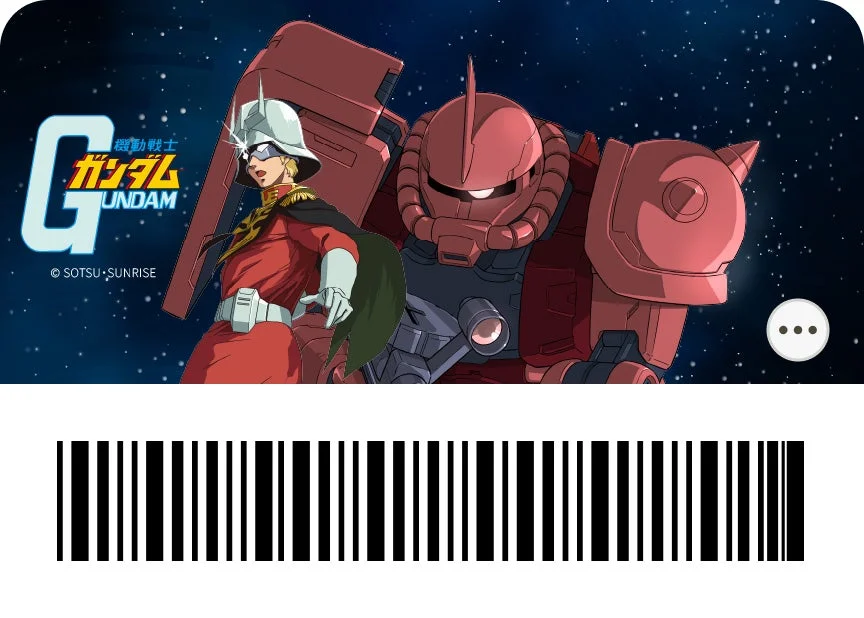 d払いアプリきせかえ「シャア＆シャア専用ザクII」デザイン