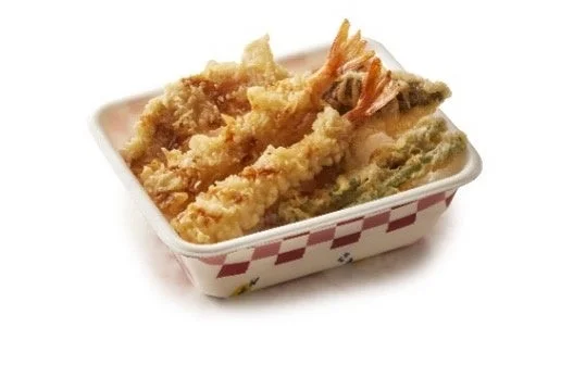 お持ち帰り用の「海老と野菜の天丼弁当」