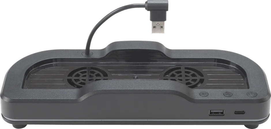 USBポートを搭載した冷却ファンスタンドの正面