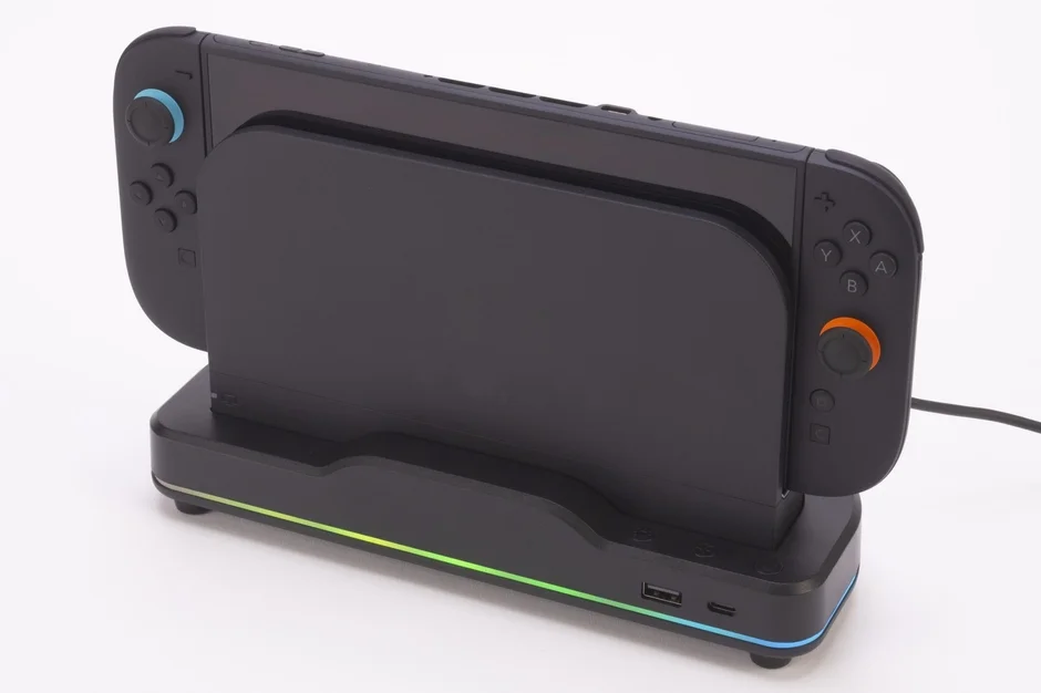 RGB LEDが光るSwitch2ドック用冷却ファンスタンド