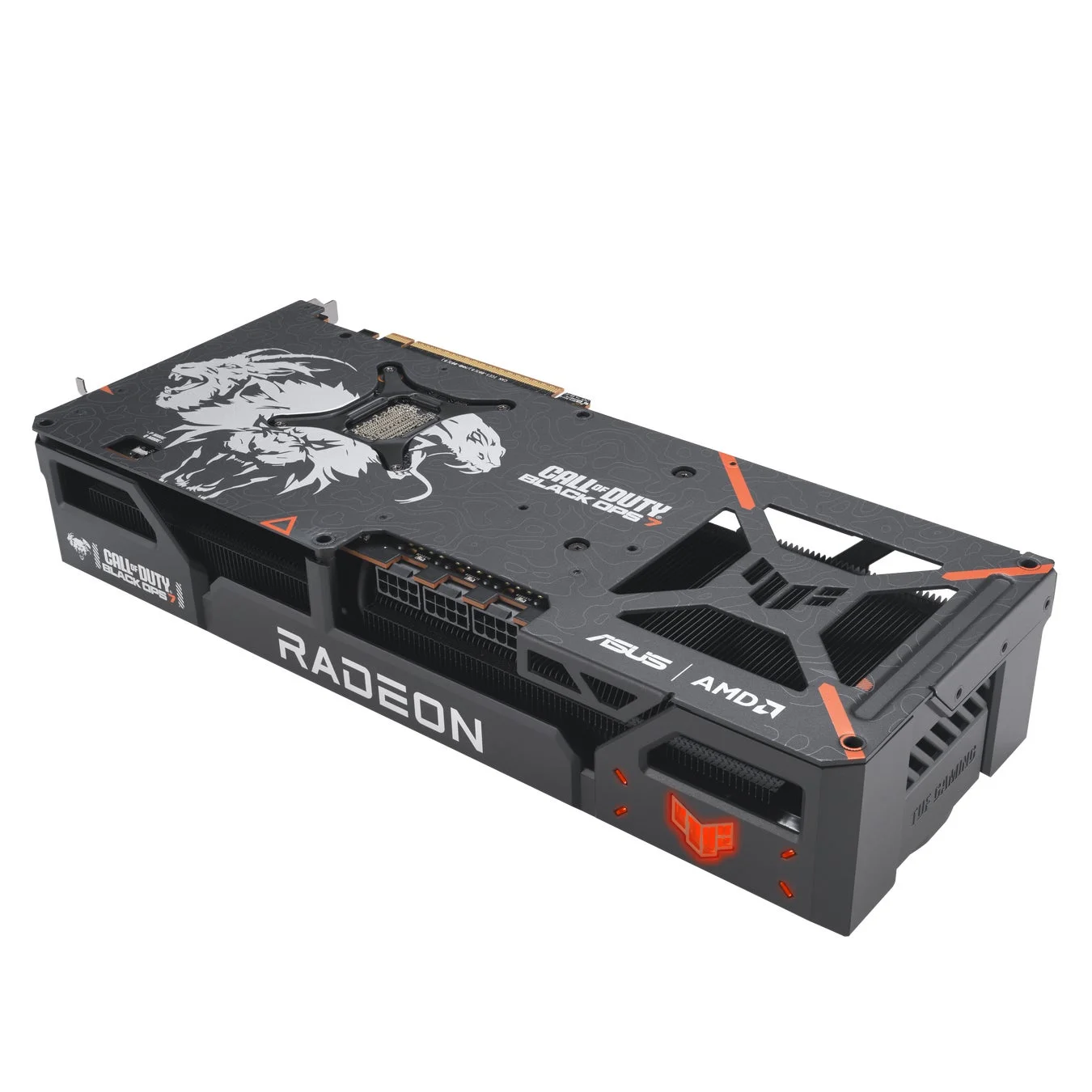 TUF Gaming Radeon RX 9070 XT Special Editionの背面と側面デザイン