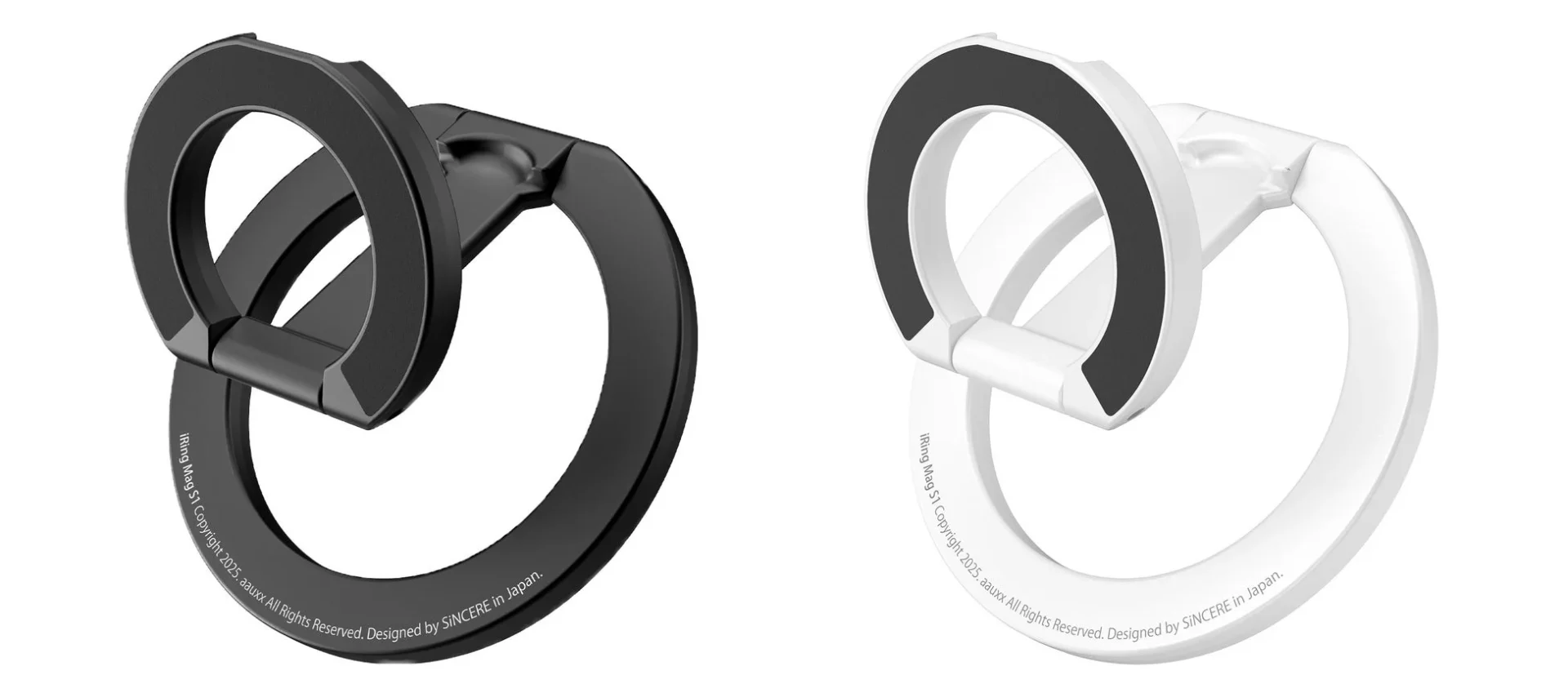 iRing Mag S1のブラックとホワイト