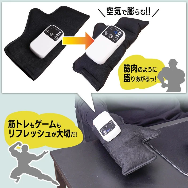 「スッキリハンドギア」が筋肉のように盛り上がりリフレッシュするイメージ