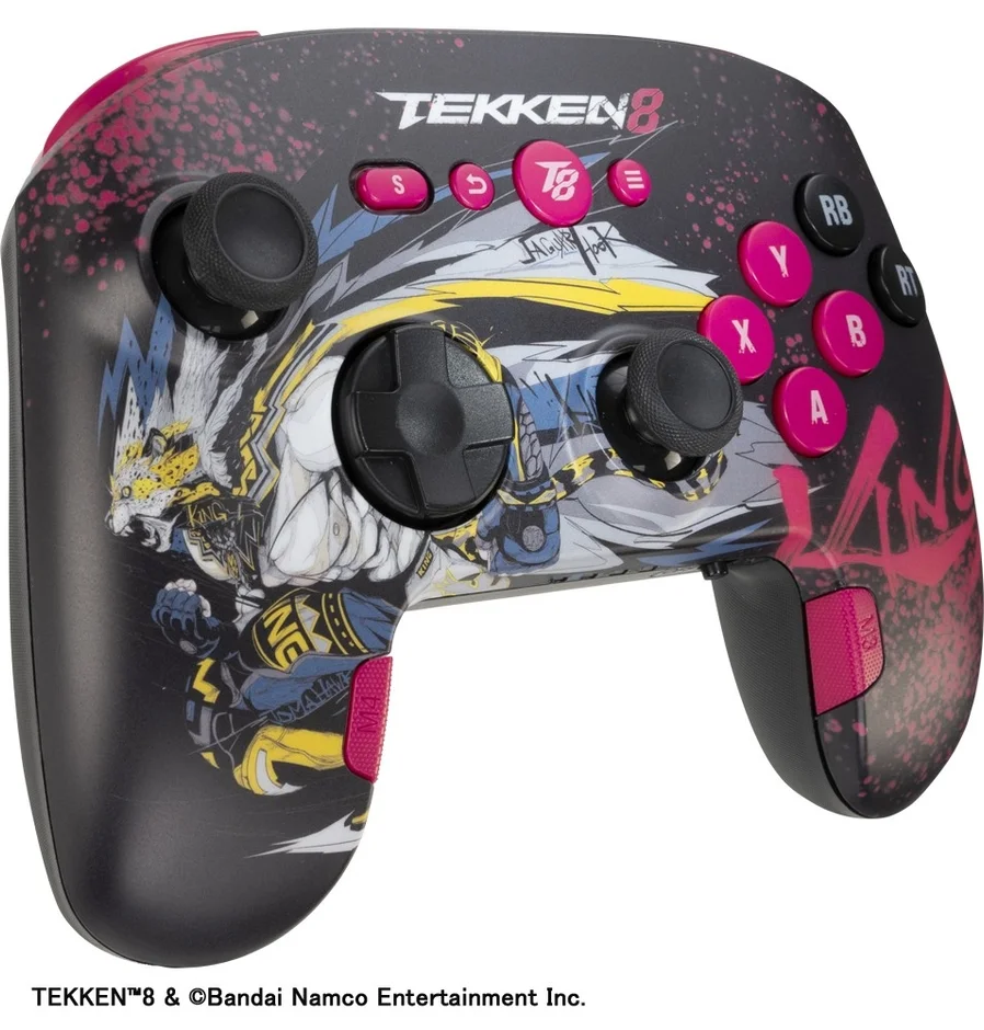 KINGデザインのゲーミングコントローラーPRO-6（斜めからの製品イメージ）