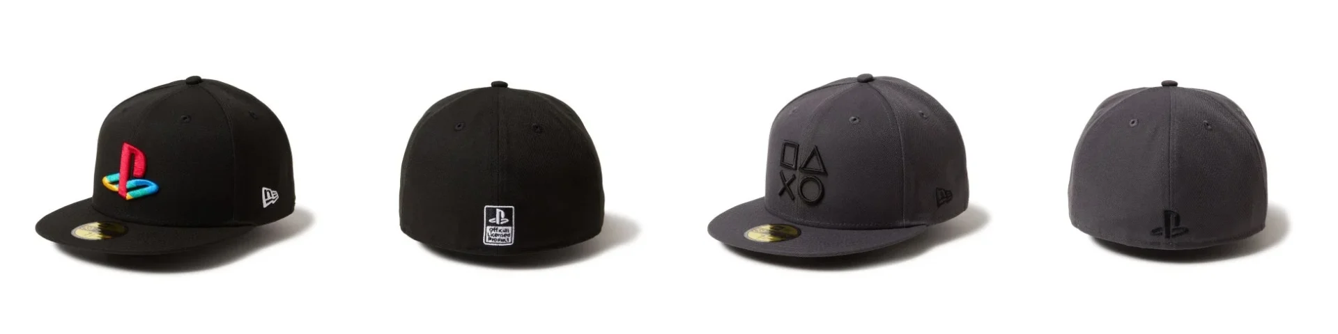 PlayStationロゴやコントローラーモチーフのニューエラ59FIFTY®キャップ