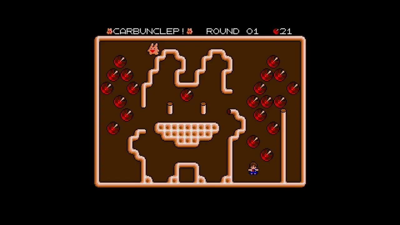 かーばんくるぴ MSX2のゲーム画面、ラウンド01