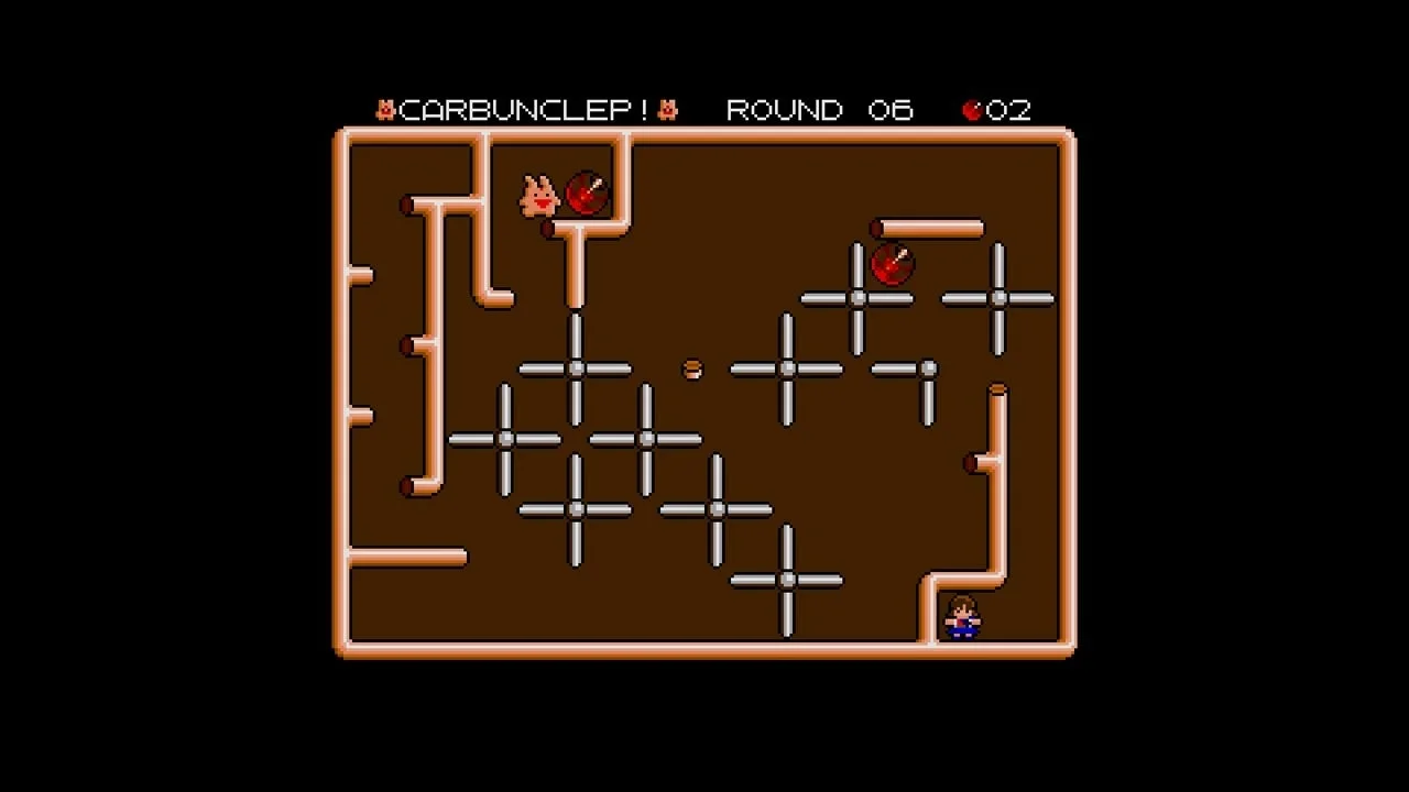 かーばんくるぴ MSX2のゲーム画面、ラウンド06