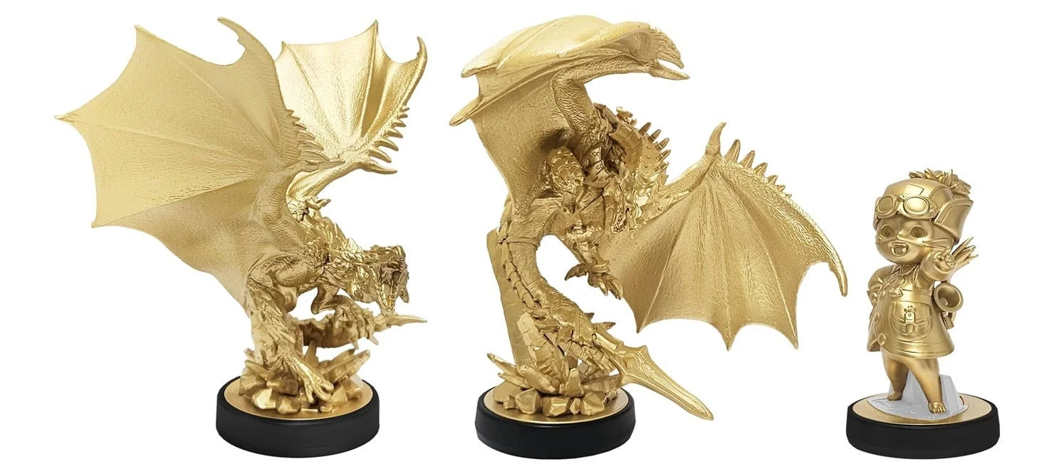 キャンペーン賞品のゴールドamiibo「レウス」「レウスV」「ルディ」
