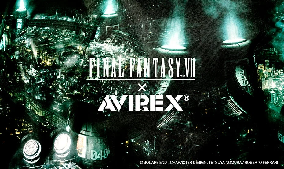 「AVIREX」と「FINAL FANTASY VII REMAKE」がコラボ！　ミリタリーウェアのスペシャルコレクション2026年春発売