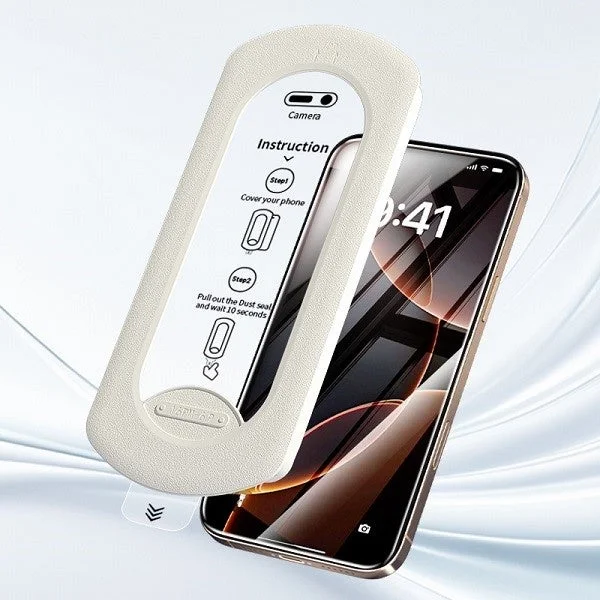 ゲオオリジナル iPhone用ガラスフィルムと貼り付けキット