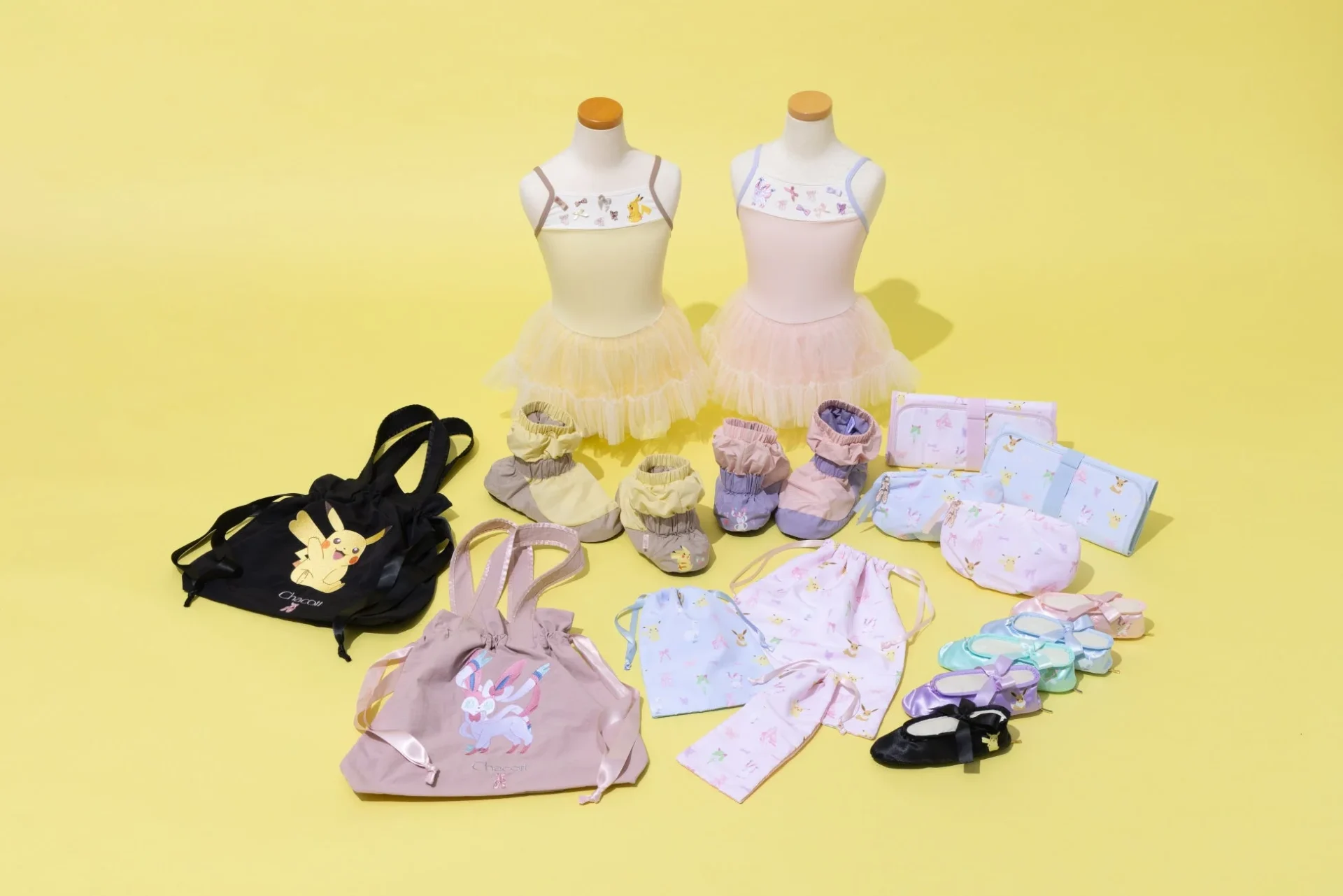 Chacott Pokémon COLLECTIONの全ラインアップ、バレエウェアと雑貨