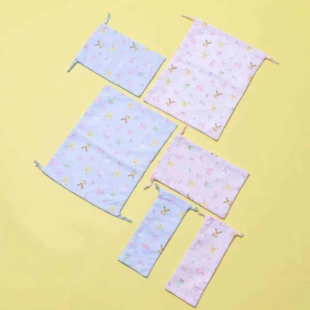 ポケモンデザインのポワント巾着複数サイズ