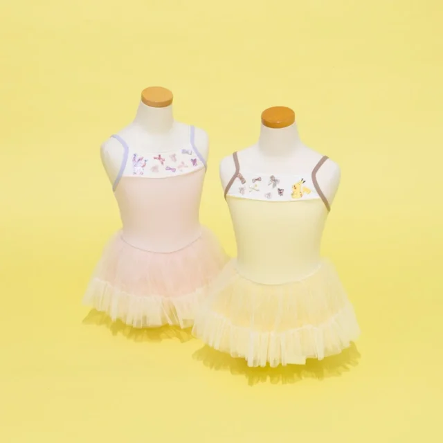 ピカチュウとニンフィアのキッズバレエレオタード2種