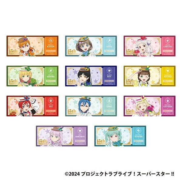 メニュー特典のチケット風クリアカード