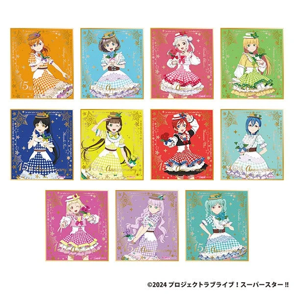 GiGOコラボカフェオリジナルグッズ 箔押しミニ色紙(Liella!)