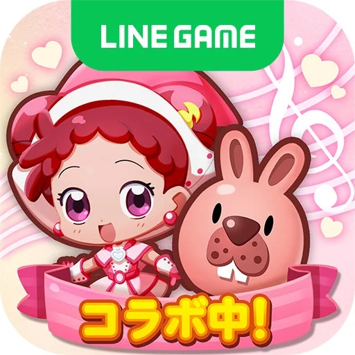 LINE ポコポコとおジャ魔女どれみコラボ中のアプリアイコン