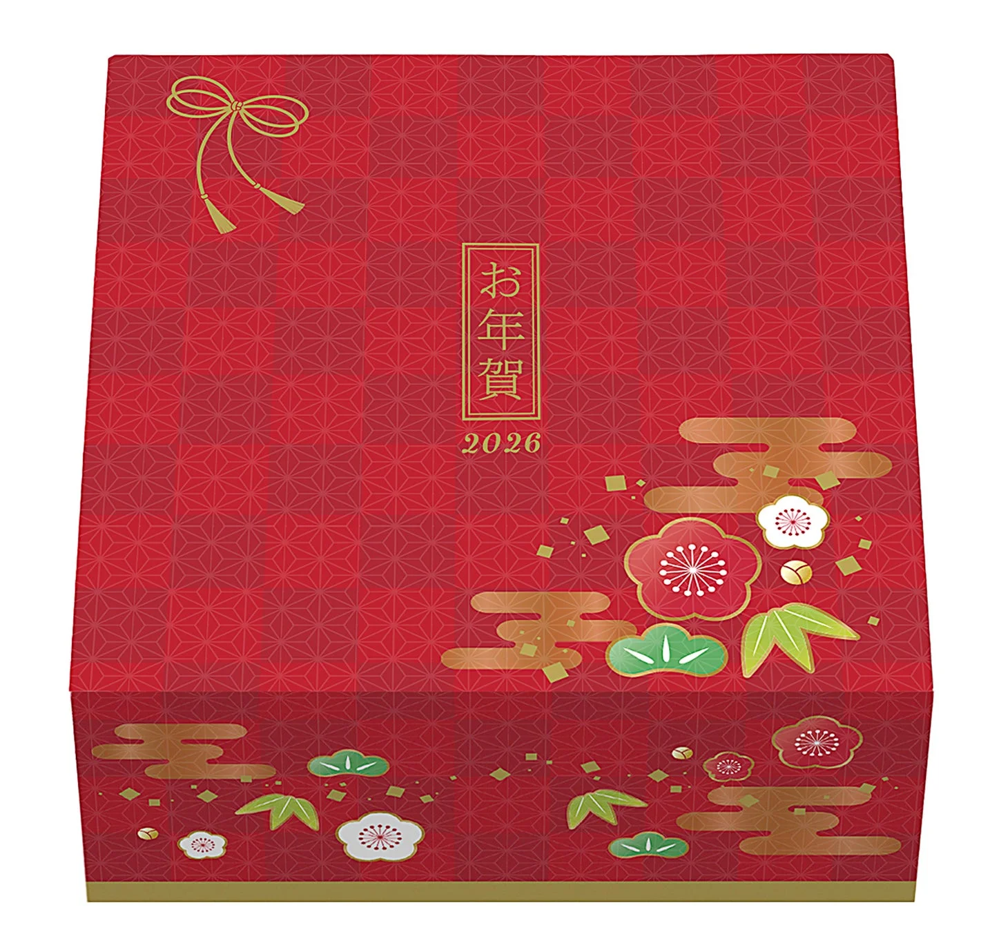 2026年お年賀デザインのスイーツおせち専用ボックス