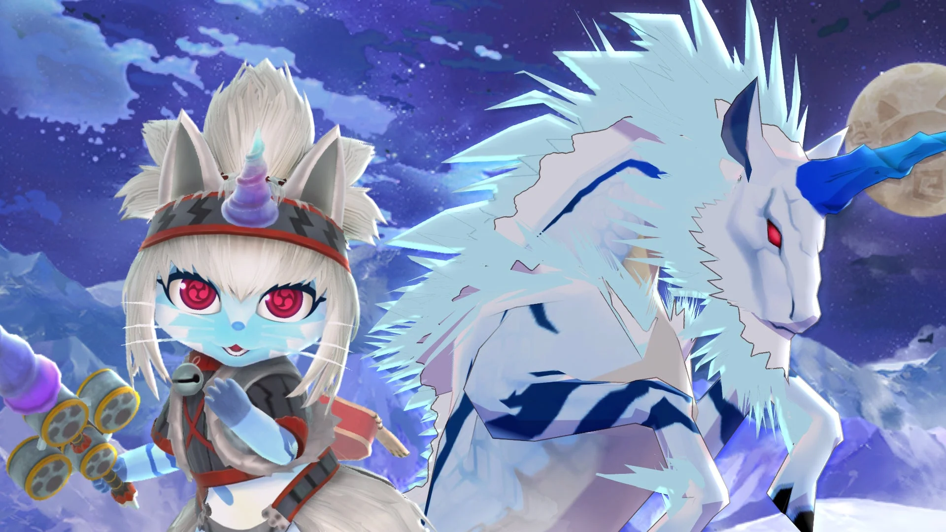 キリンが初登場！　『モンスターハンターパズル アイルーアイランド』で「幻獣＜謎の調査隊＞」開催