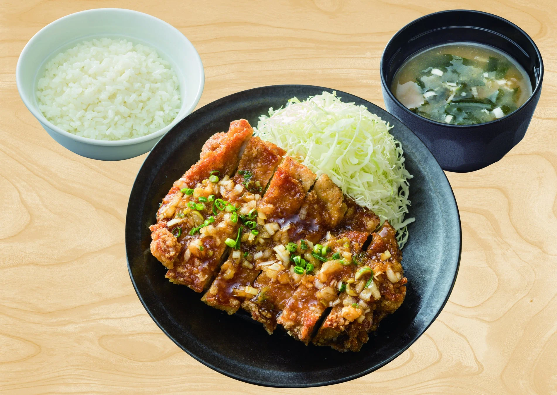 から好しの大判油淋鶏定食 ご飯と味噌汁付き