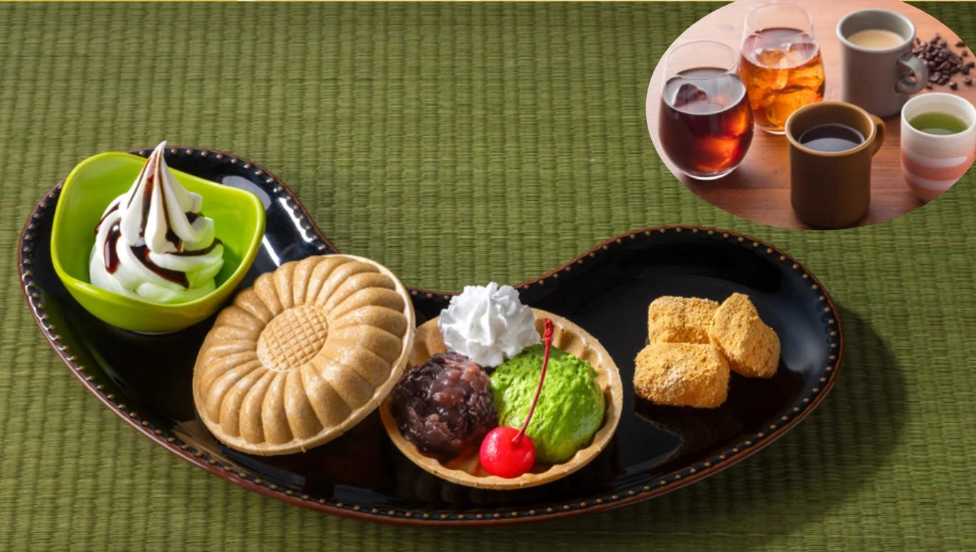 chawanの和甘味アソートとドリンクのセット