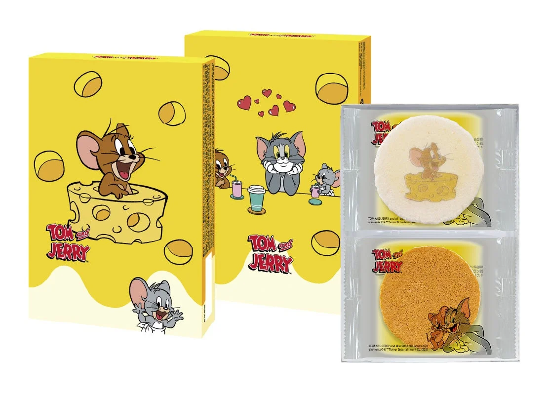 トムとジェリー/チーズみつけたのパッケージとプリントえびせんべい