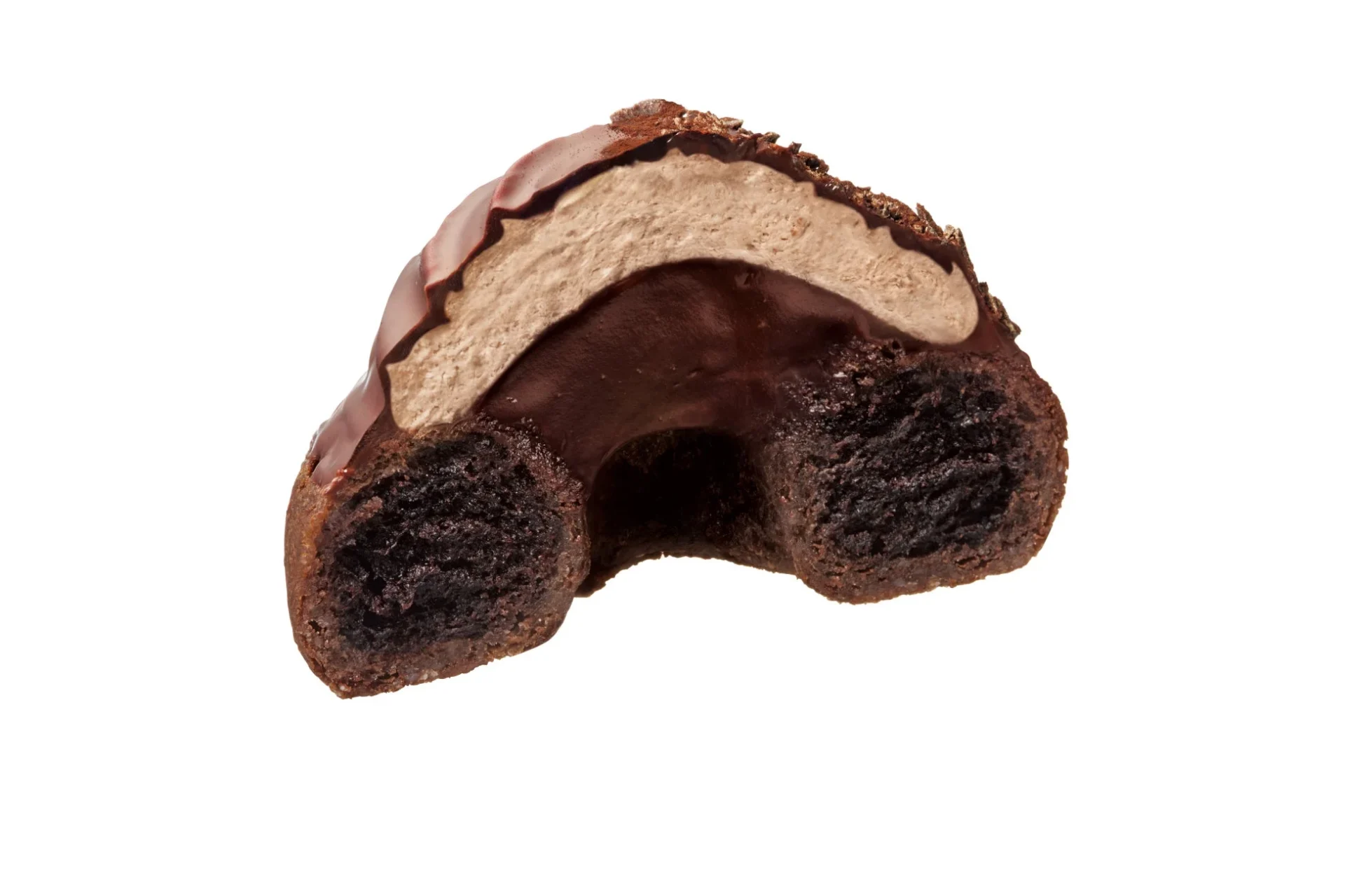 トリュフショコラドーナツ ノワールの断面画像