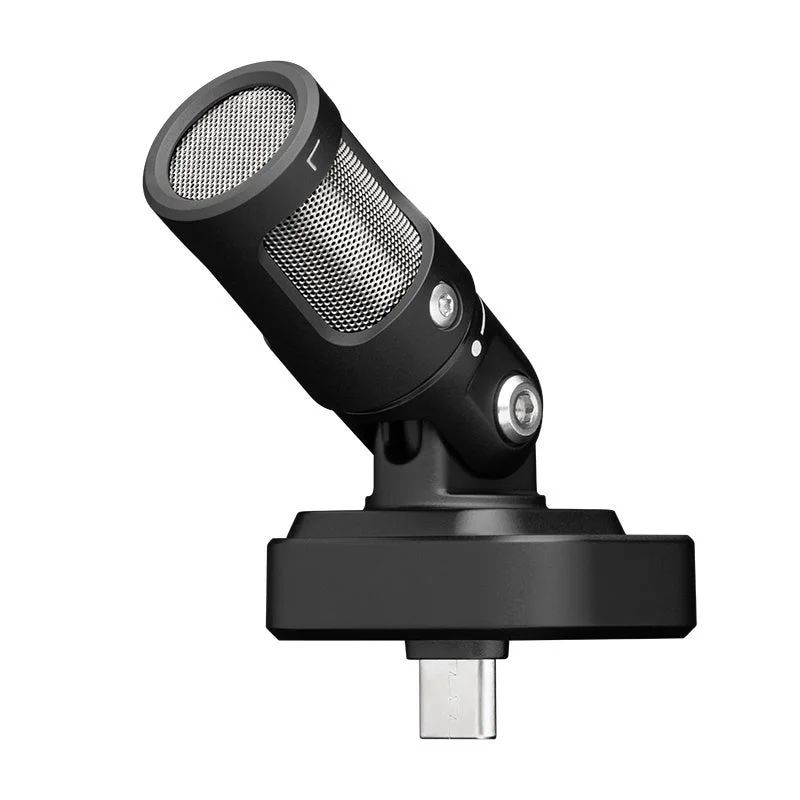 Shure MV88 USB-C ステレオマイクロホンの本体クローズアップ