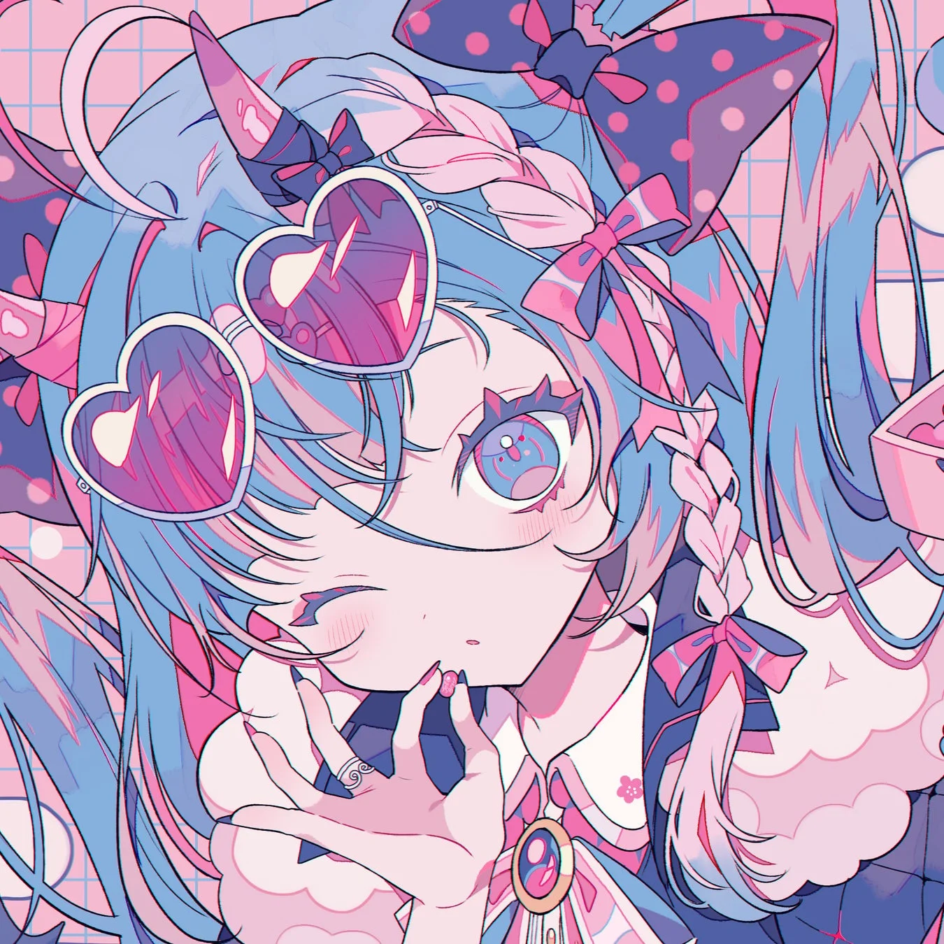 イラストレーター夢ノ内氏が描き下ろしたキュートな初音ミク。