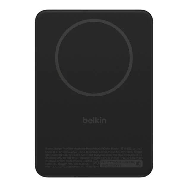 Belkin BoostCharge Slim Magnetic Power Bank with Stand（背面）