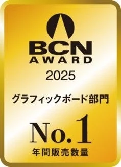 BCN AWARD 2025グラフィックボード部門でNo.1を受賞したことを示すロゴ。