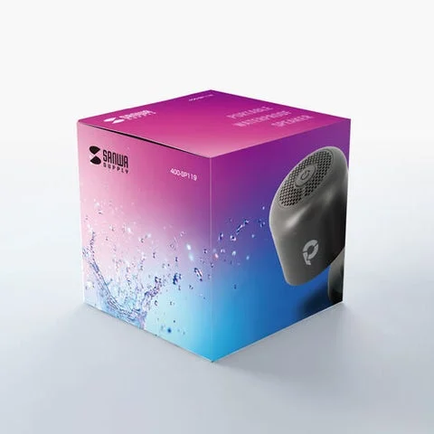 防水スピーカー『400-SP119』の製品パッケージ