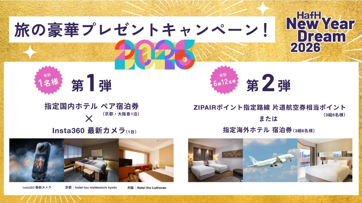 HafH New Year Dream 2026 第1弾と第2弾の豪華プレゼントキャンペーン概要