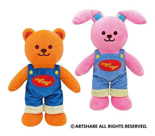 wiggle wiggleのクマとウサギのぬいぐるみプライズ