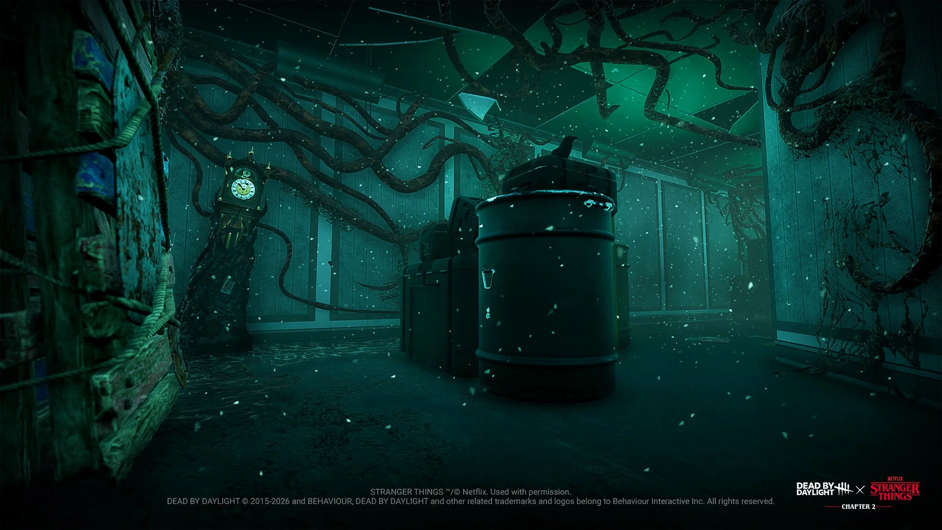 裏側の世界を表現したゲームマップの風景