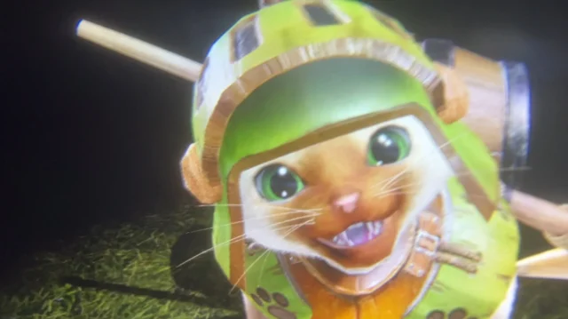 モンスターハンター ブリッジmini~アイルーとあそぼうのAR体験画面