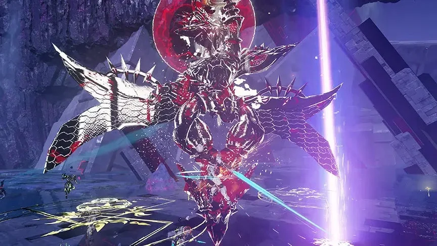 異界戦線：凍土エリア峡江部の広大なフィールド