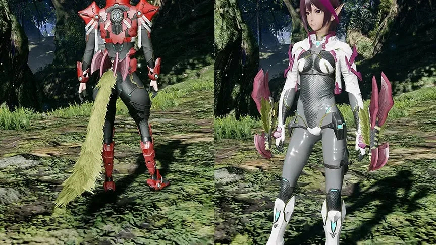 ヤークトクローとヤークトコーダを装備したキャラクター