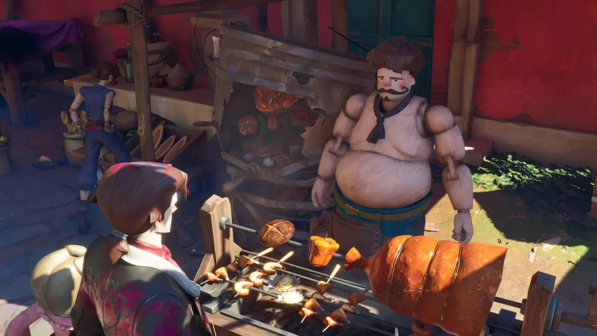 料理を楽しむ海賊たちのミニゲーム