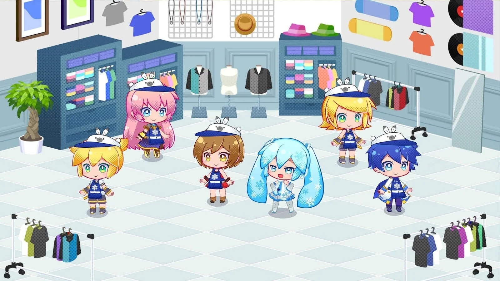 初音ミク ロジックペイントS+ 雪ミク スカイタウン店員風エプロンコスチューム