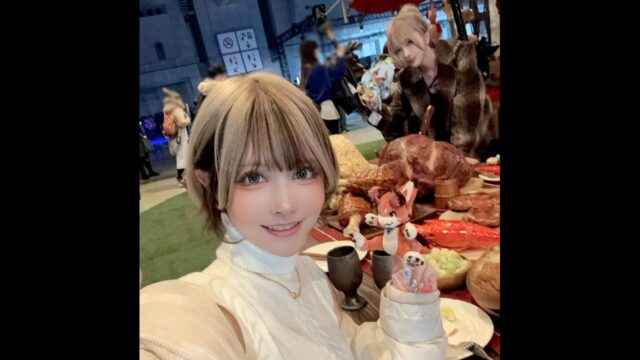ほんわかエルフ姿で楽しむグラフェス！　えい梨、イベント会場での2ショット写真を公開