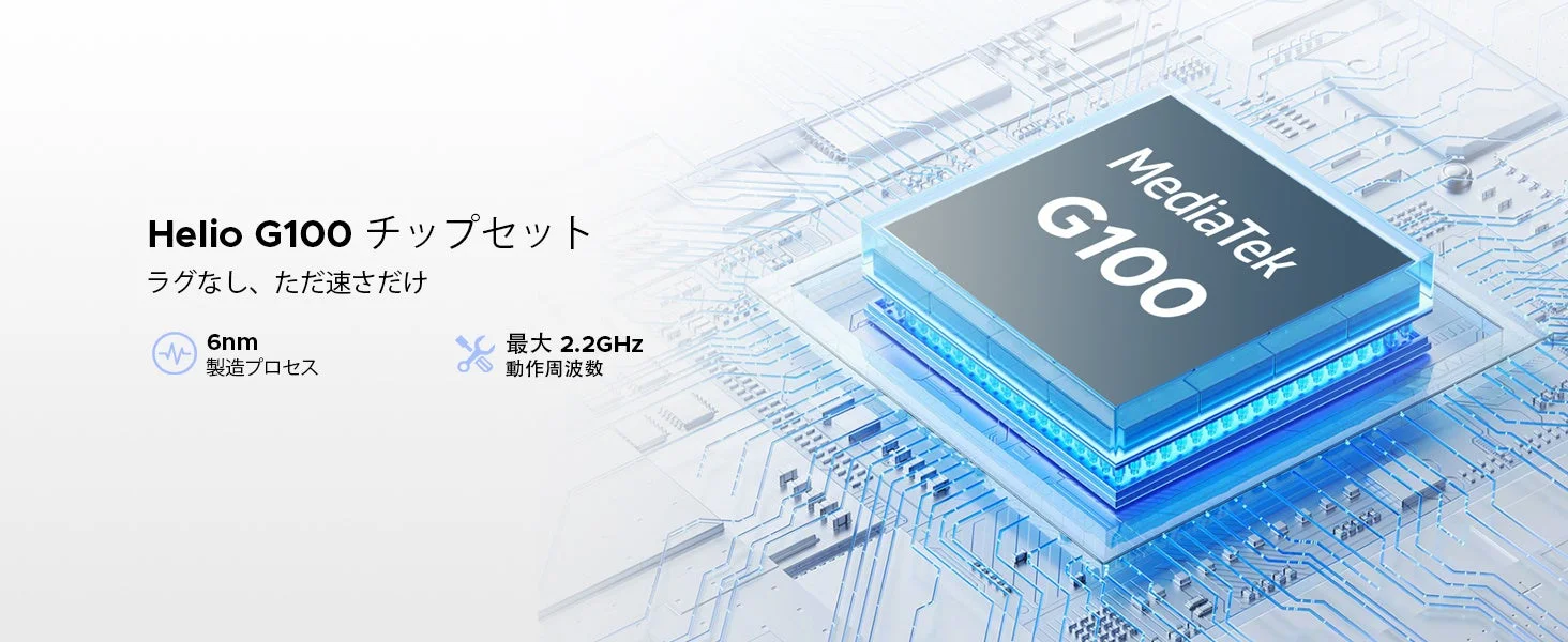 MediaTek Helio G100チップセットの性能説明