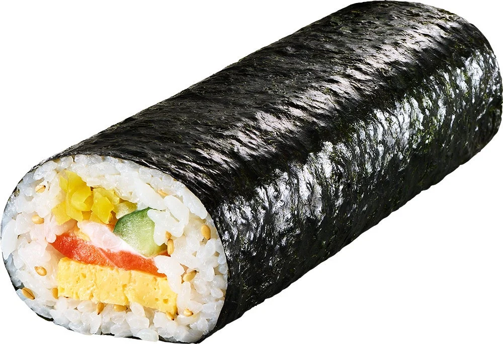 スシロー創作のキンパ太巻のクローズアップ