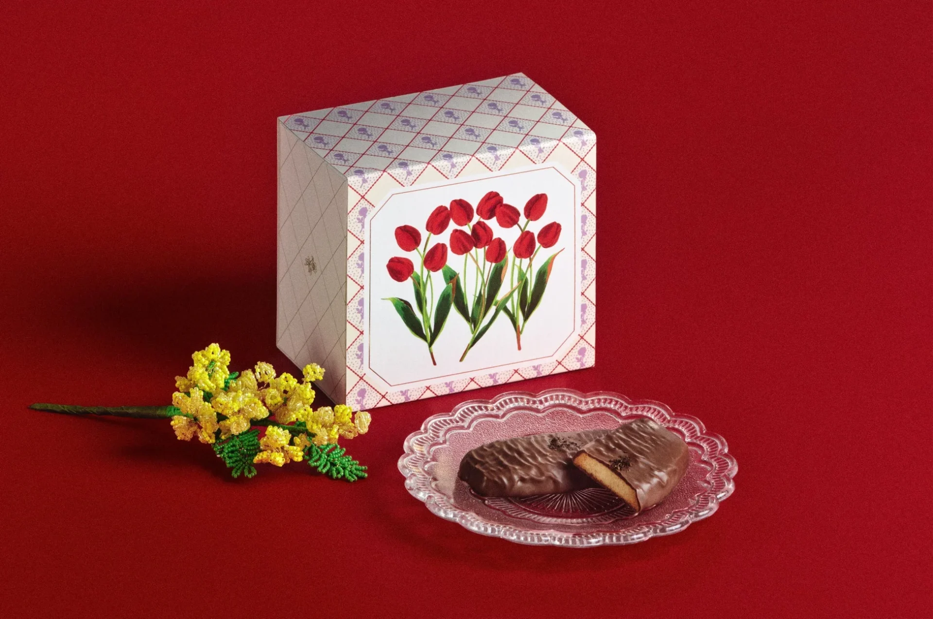 「RURU MARY’S」のチョコレートとパッケージ、ミモザ