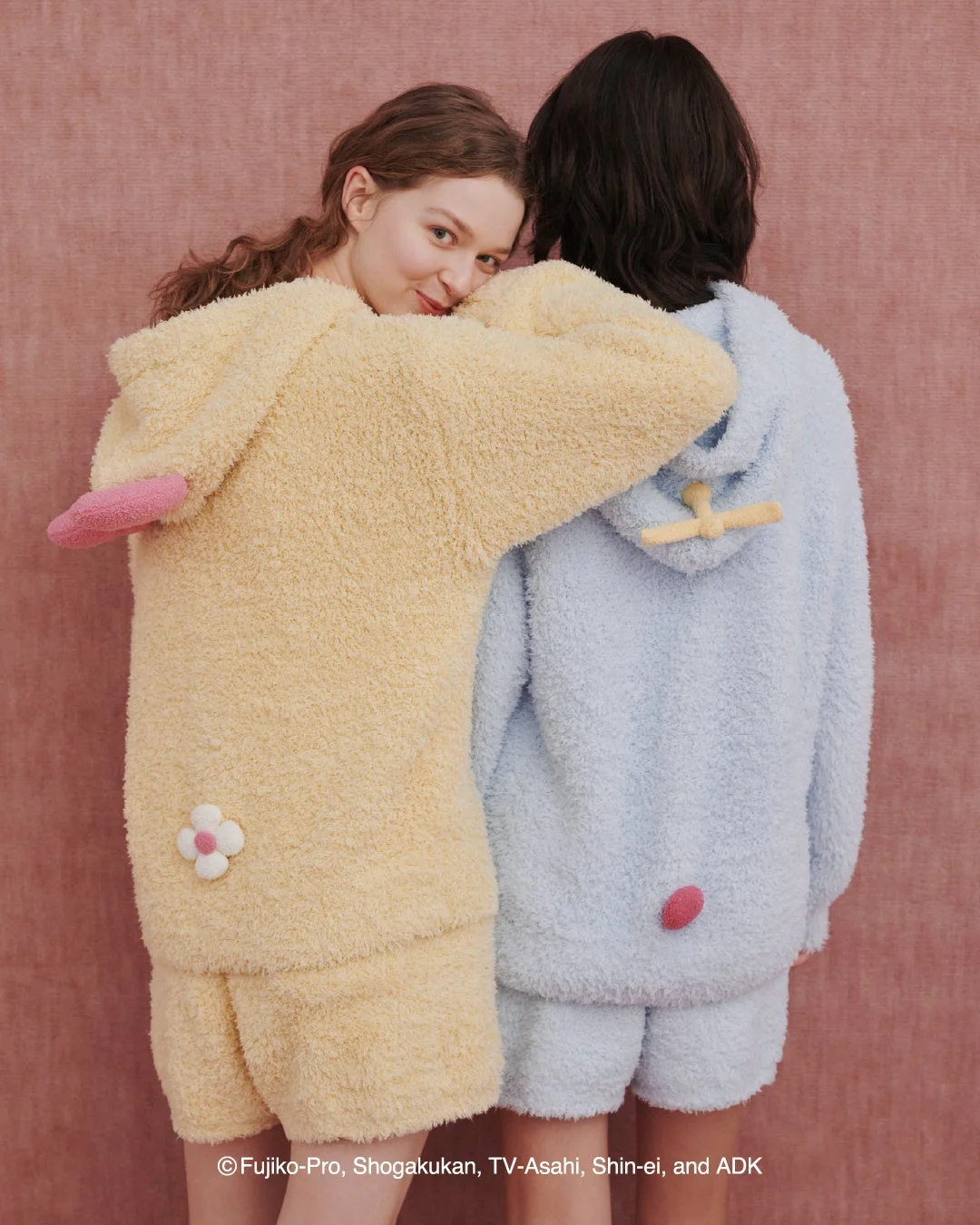 ドラえもんとドラミをイメージしたジェラートパーカ＆ショートパンツの背面デザイン