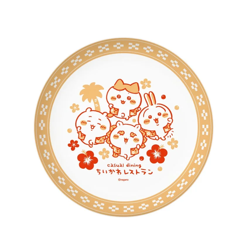 沖縄限定ラウンドプレート(アロハシャツ)