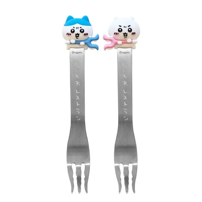 ちいかわとハチワレのさすまた風フォーク