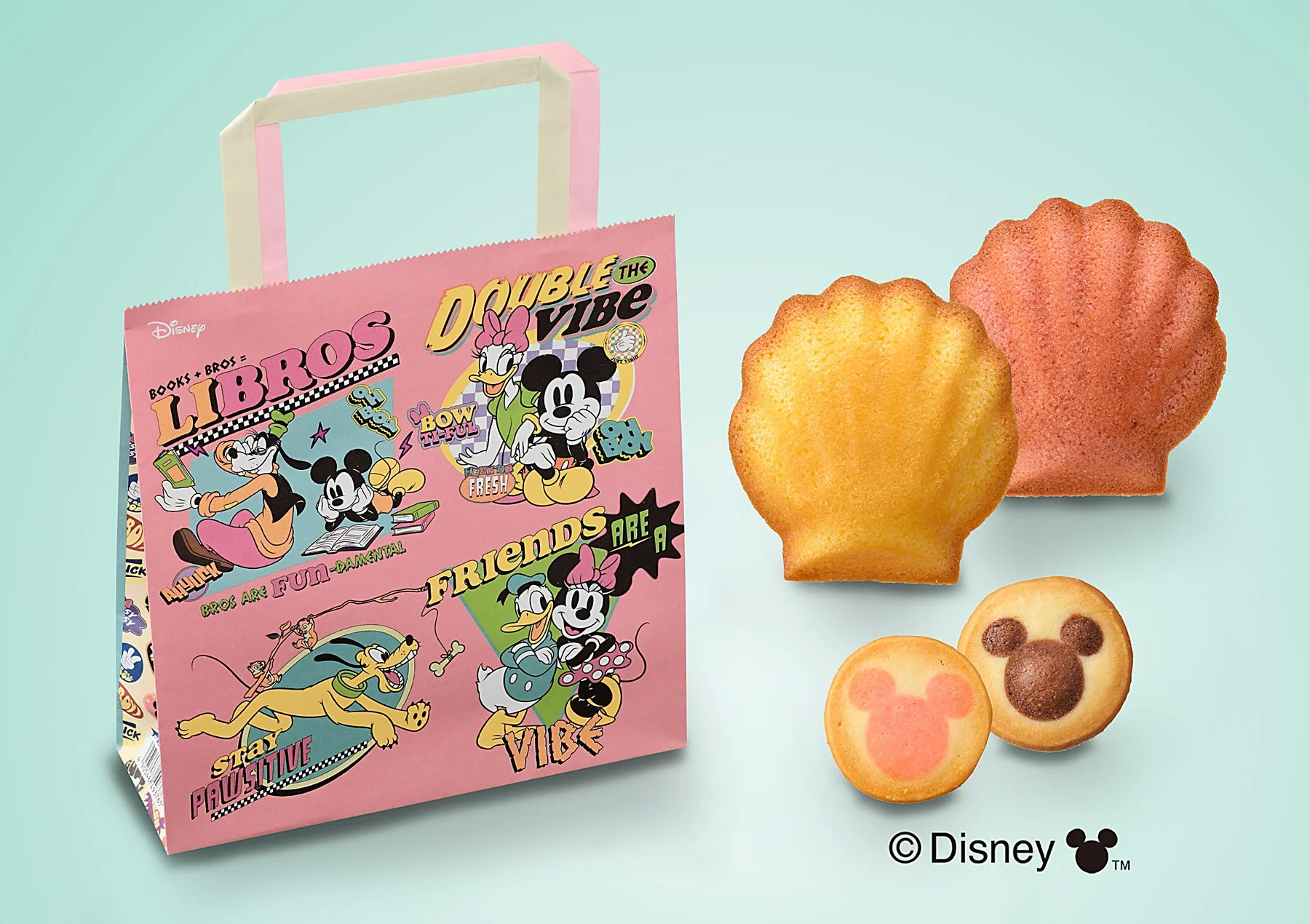 「ミッキーマウス」と「デイジーダック」がペアに！　銀座コージーコーナーがディズニーハピネスバッグを新デザインで1月16日より販売