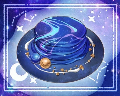 ギャラクシーレシピの青いパンケーキ