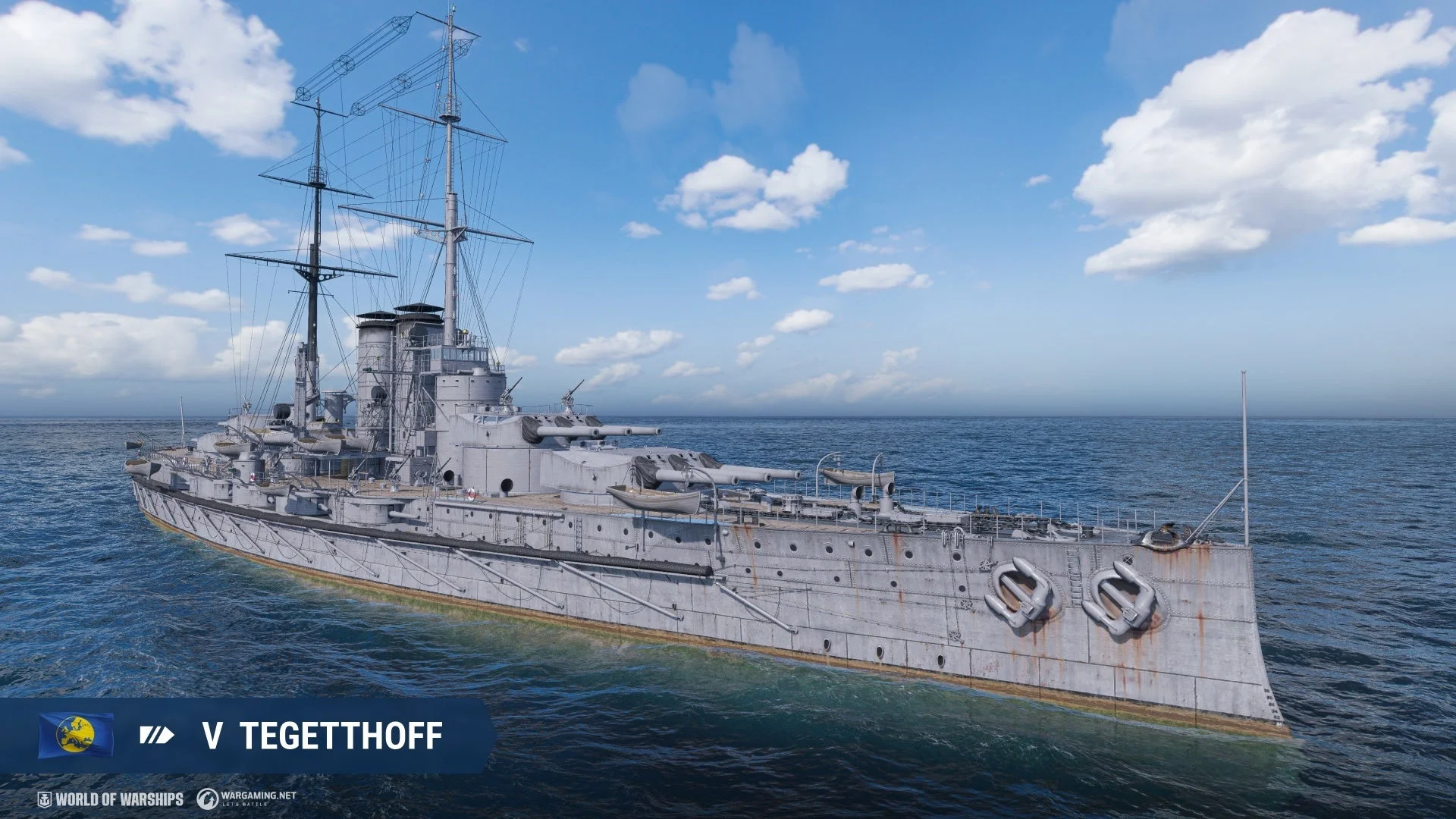 新ヨーロッパ戦艦「Tegetthoff」のゲーム内モデル