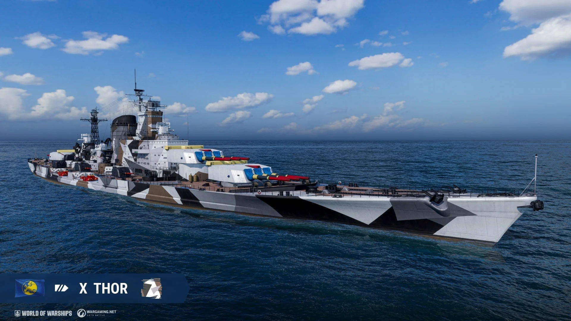 新ヨーロッパ戦艦「Thor」のゲーム内モデル